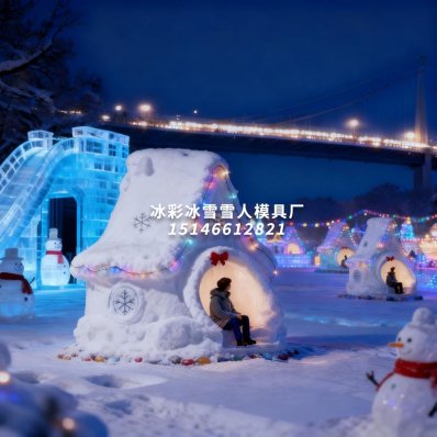 雪屋童话雪模具|造“能住人的”雪雕级梦幻场景